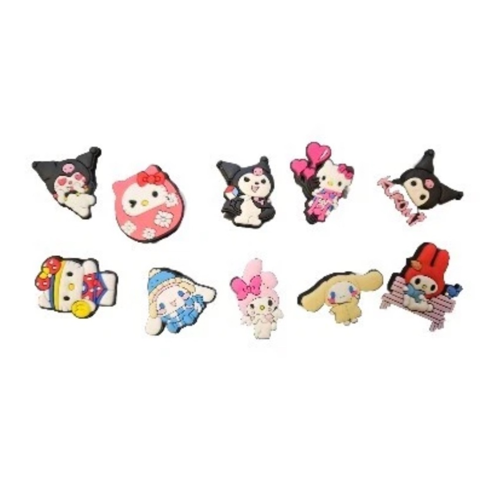Hello Kitty And Friends 10 Piece Croc Charm Set